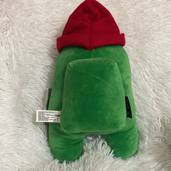 Among Us 12” Plush Green with Red Cap!  NWT - Picture 4 of 13